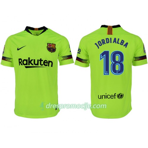 FC Barcelona Dres JORDIALBA 18 Gostujući 2018/19 Kratkih Rukava FC Barcelona Dres JORDIALBA 18 Gostujući 2018/19 Kratkih Rukava